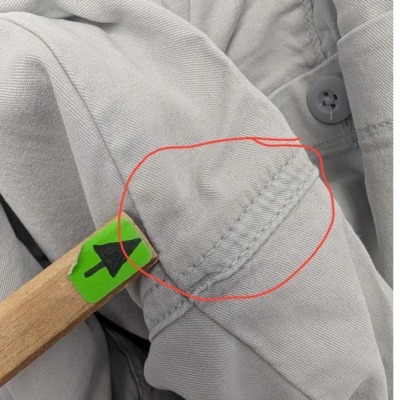 NWT American Eagle Dreamy Drape Cargo Pants Womens 8 Grey Wide Leg Mid Rise - Picture 8 of 16